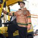 Funny Chest Hair Tattoo Hi-Vis Hoodie