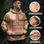 Funny Chest Hair Tattoo Hi-Vis Hoodie