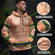 Funny Chest Hair Tattoo Hi-Vis Hoodie