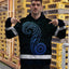 Gradient Blue Neon Hawaii Hi-Vis Hoodie