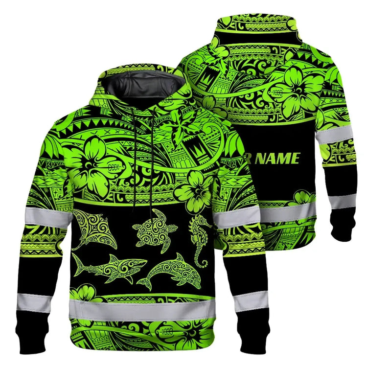 Green Neon Hi-Vis Hoodie