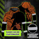 Orange Neon Turtle Hawaii Hi-Vis Hoodie
