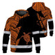 Orange Neon Turtle Hawaii Hi-Vis Hoodie