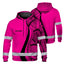 Pink Neon Hawaii Hi-Vis Hoodie