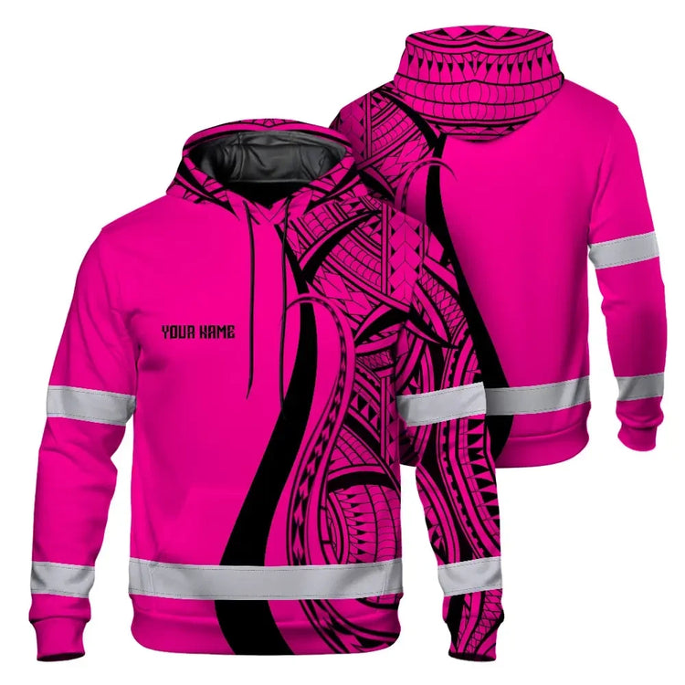 Pink Neon Hawaii Hi-Vis Hoodie