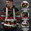 Red Neon Flowers Hi-Vis Hoodie