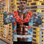 Hi Vis Hoodie Shirt Reflective Tapes Funny Muscle Hi-Vis Hoodie