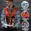 Hi Vis Hoodie Shirt Reflective Tapes Funny Muscle Hi-Vis Hoodie