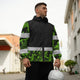 Hi Vis Jacket Waterproof Reflective Green Camo Hi-Vis Waterproof Jacket
