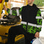 Hi Vis Jacket Waterproof Reflective Green Camo Hi-Vis Waterproof Jacket