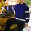 Blue Neon Hawaii Whale Hi-Vis Waterproof Jacket