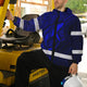 Blue Neon Hawaii Whale Hi-Vis Waterproof Jacket