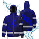 Blue Neon Hawaii Whale Hi-Vis Waterproof Jacket