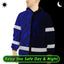 Blue Neon Hawaii Whale Hi-Vis Waterproof Jacket