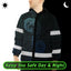 Gradient Blue Neon Hawaii Hi-Vis Waterproof Jacket