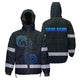 Gradient Blue Neon Hawaii Hi-Vis Waterproof Jacket