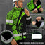 Green Neon Hawaii Hi-Vis Waterproof Jacket
