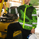 Green Neon Hawaii Whale Hi-Vis Waterproof Jacket