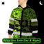 Green Neon Hi-Vis Waterproof Jacket
