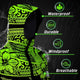 Green Neon Hi-Vis Waterproof Jacket