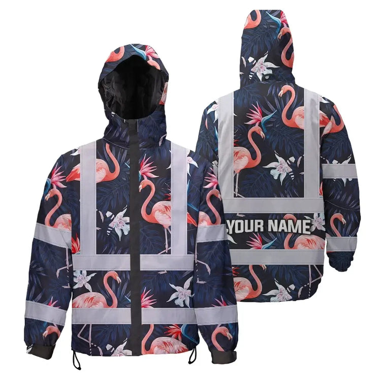 Hawaii Flamingo 2 Hi-Vis Waterproof Jacket