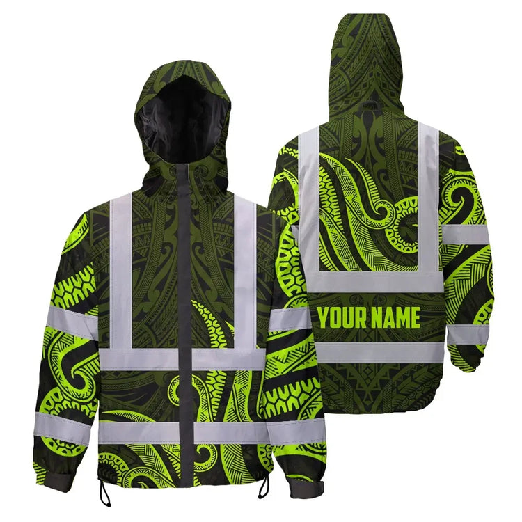 Hi Vis Jacket Waterproof Reflective Tapes Hi-Vis Waterproof Jacket