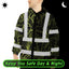 Lime Neon Flowers Hi-Vis Waterproof Jacket