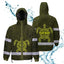 Lime Neon Hawaii Turtle Hi-Vis Waterproof Jacket