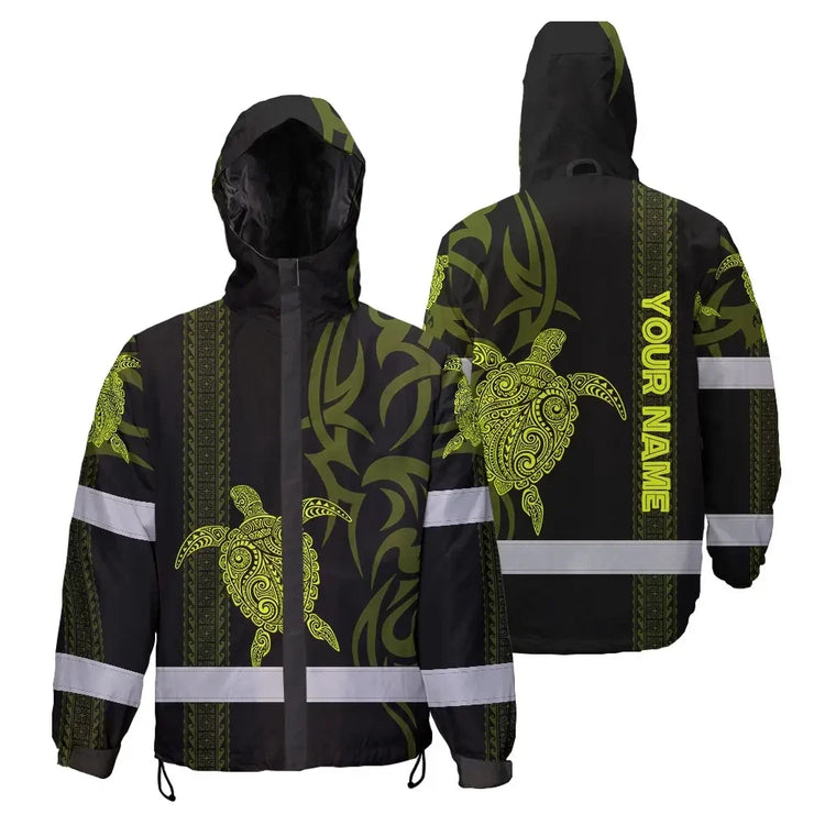 Lime Neon Hi-Vis Waterproof Jacket