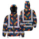 Orange Neon And Dark Blue Hi-Vis Waterproof Jacket