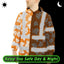 Orange Neon Flowers 2 Hi-Vis Waterproof Jacket