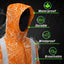 Orange Neon Flowers Hi-Vis Waterproof Jacket