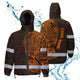 Orange Neon Hi-Vis Waterproof Jacket