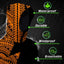 Orange Neon Turtle Hawaii Hi-Vis Waterproof Jacket