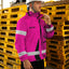 Pink Neon Hawaii Hi-Vis Waterproof Jacket