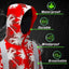 Red Neon Flowers Hi-Vis Waterproof Jacket