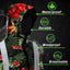 Red Neon Flowers Hi-Vis Waterproof Jacket