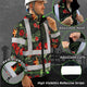 Red Neon Flowers Hi-Vis Waterproof Jacket