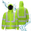 Hi Vis Jacket Waterproof Tapes Green Grey Flowers Hi-Vis Waterproof Jacket