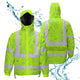 Hi Vis Jacket Waterproof Tapes Green Grey Flowers Hi-Vis Waterproof Jacket