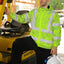 Hi Vis Jacket Waterproof Tapes Green Grey Flowers Hi-Vis Waterproof Jacket