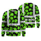 Hi Vis Long Sleeve Reflective Tapes Green Neon Flowers 3 Hi-Vis Work Shirt
