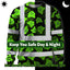 Hi Vis Long Sleeve Reflective Tapes Green Neon Flowers 3 Hi-Vis Work Shirt