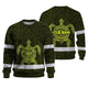Hi Vis Long Sleeve Reflective Tapes Lime Neon Hawaii Turtle Hi-Vis Work Shirt