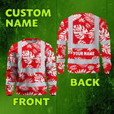 Hi Vis Long Sleeve Reflective Tapes Red Neon Flowers Custom Name