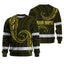 Hi Vis Long Sleeve Reflective Tapes Yellow Neon Hawaii Whale Hi-Vis Work Shirt