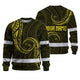 Hi Vis Long Sleeve Reflective Tapes Yellow Neon Hawaii Whale Hi-Vis Work Shirt