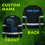 Gradient Blue Neon Hawaii Hi-Vis Long Sleeve Shirt