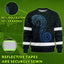 Gradient Blue Neon Hawaii Hi-Vis Long Sleeve Shirt