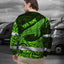 Green Neon Hawaii Whale Hi-Vis Long Sleeve Shirt